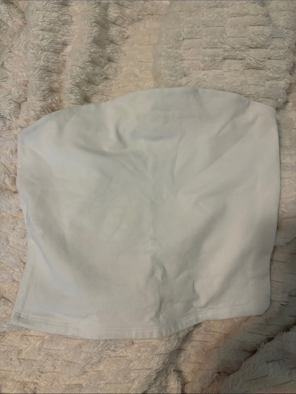 Garage White Strapless Tube Top